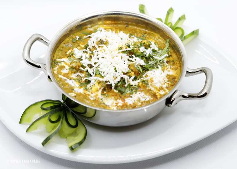 Palak Paneer vom Raja Rani – Spinat mit hausgemachtem Frischkäse
